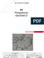 #4 Pengukuran Geometri 2: Metrologi Industri & Kontrol Kualitas