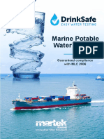 Marine Potable Water Test Kit: Guaranteed Compliance With MLC 2006