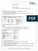 Cheat Sheets - Simple and Compound Interest