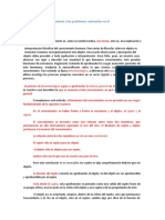 El Fenómeno Del Conocimiento y Los Problemas Contenidos en Él