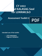 Gawad KALASAG Seal For LDRRMCO Toolkit Guide MR Mario Peralta JR