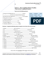 Conditional Sentences - First Condition (Future Possible)