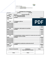 Formato de Informe de Actividades Teletrabajo Del 4 Al 29 de Mayo Del 2020