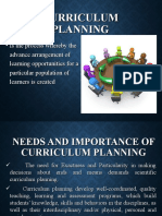 Curriculum Planning in The Philippines