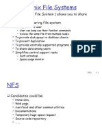 Sharing Unix File Systems: NFS (Network File System) Allows You To Share File Systems Reasons For Sharing File System