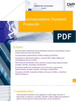 Instrumentation Standard Protocols: Industrial Automation Unit 2