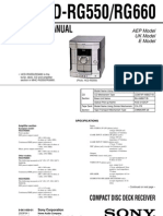 RG 550 Service Manual