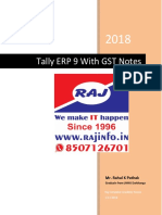 Tally ERP 9 With GST Notes: Mr. Rahul K Pathak