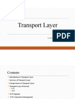 Transport Layer: Pawan Kumar Assistantprofessor Gjus&T, Hisar