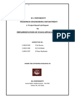 K L University Freshman Engineering Department: A Project Based Lab Report On