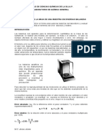 1.determinación de La Masa de Una Muestra en Diversas Balanzas