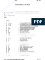 Footing Design Calculations: Definitions