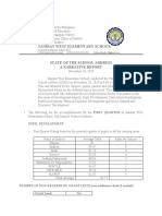 State of The School Address Sample