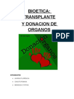 BIOETICA Trasplante de Organo