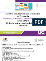 Unidad 4 El Diseño Instruccional en Educación A Distancia