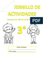 3° Semana 31 CUADERNILLO DE ACTIVIDADES