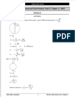 JEE Advanced Final Practice Test-5 - Paper-1 - Solutions