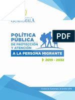 Politica Publica de Atencion Al Migrante