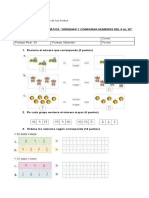 Evaluación Matemática Comparar y Ordenar Números Del 0 Al 20