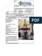 Ficha Técnica de Maquinaria