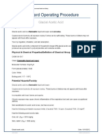 Standard Operating Procedure: Glacial Acetic Acid