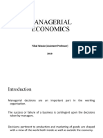 Managerial Economics: Yilkal Wassie (Assistant Professor) 2019