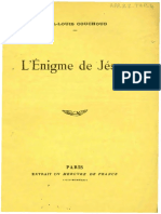 Paul Louis Couchoud - L'enigme de Jésus