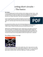 Troubleshooting Short Circuits