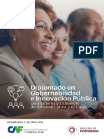 Brochure Diplomado en Gobernabilidad e Innovacion Publica 2022 Caf Univalle