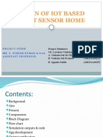 Design of Iot Based Smart Sensor Home: Project Guide: Mr. S. Suresh Kumar Assistant Professor