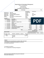 G. L. Bajaj Institute of Technology & Management: Fee Receipt