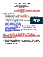 Hari Vidya Bhawan: Chapter-3 Change in Profit Sharing Ratio Among The Existing Partners