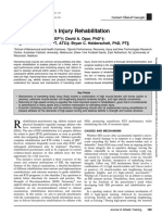 Hamstring Strain Injury Rehabilitation