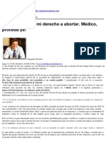 Argentinos Alerta - ¡Vengo A Ejercer Mi Derecho A Abortar. Médico, Proceda Ya! - 2012-12-24