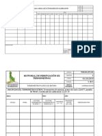 Formatos Programa de Calibración