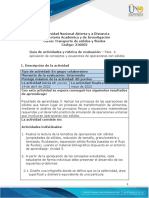 Guía de Actividades y Rúbrica de Evaluación - Unidad 3 - Fase 4 - Aplicación de Conceptos y Ecuaciones