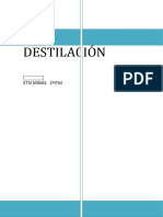 Práctica de Destilación