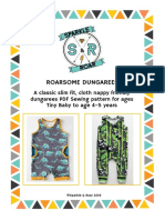 Roarsome Dungarees Instructions