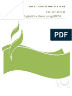 Digital Calulator Using 89C52 Micro Controller