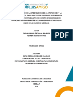 Uso y Apropiación de Las Tecnologías de La Información y La Comunicación TICS