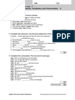 File Test 7 Grammar, Vocabulary, and Pronunciation A: Grammar 1 Underline The Correct Word or Phrase