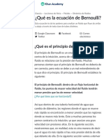 ¿Qué Es La Ecuación de Bernoulli - (Artículo) - Khan Academy Druckverlust, Geschwindigkeit