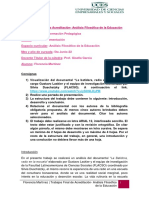 Trabajos Final de Acreditación - Análisis Filosófico de La Educación