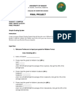 Final Project Grading System