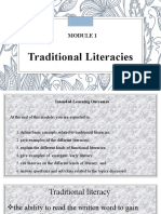 MODULE 1-Traditional Literacies