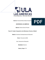 2.4 Cuadro Comparativo Montessori, Decroly y Rudolf Steiner