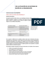 Diagnostico de La Situacion de Los Sistemas de Operacion de La Organizacion