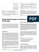 Rapid Determination Dextrose Equivalent by Cryoscopy : by M. Fitton, Vilvorde (Belgien)