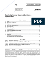 JDM B8: Ductile (Spheroidal Graphite) Cast Irons - Specification