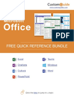 Microsoft Office Cheat Sheets